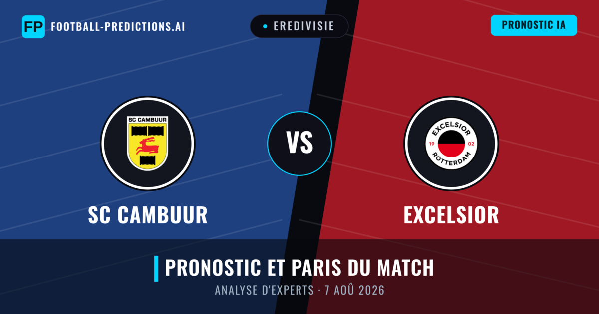 SC Cambuur vs Excelsior — pronostic et avant-match