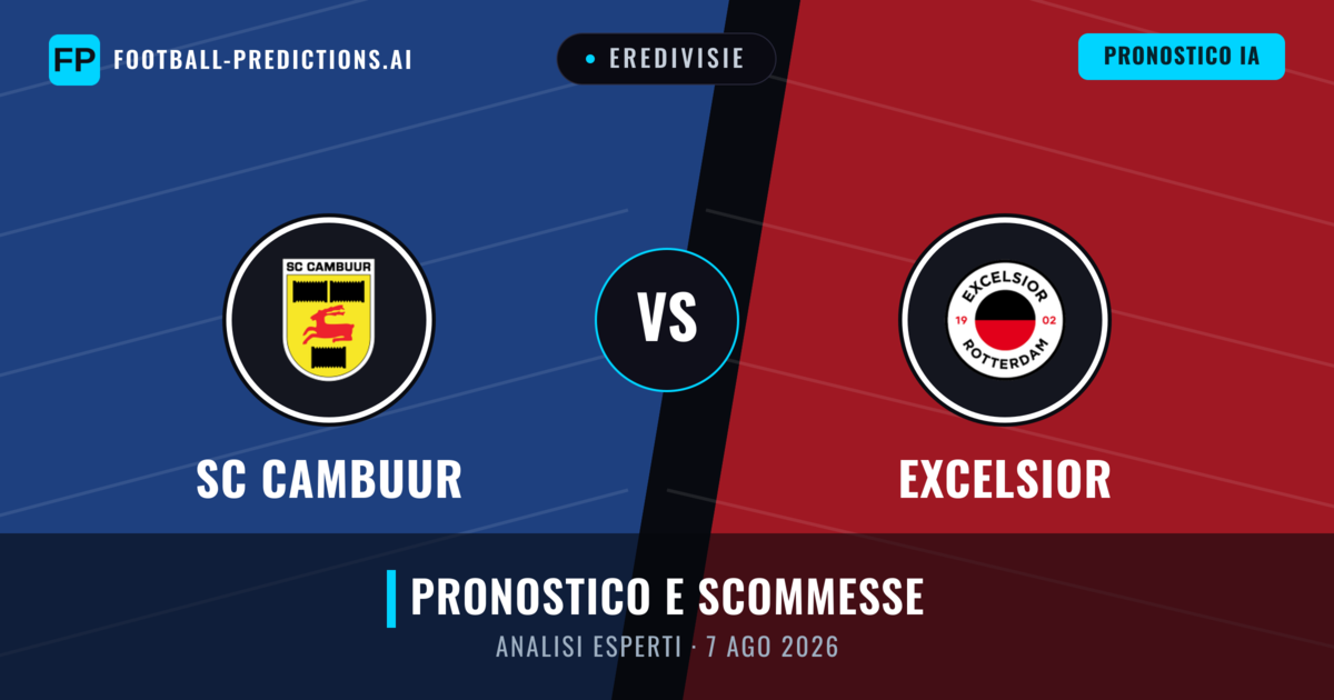 SC Cambuur vs Excelsior — pronostico e anteprima del match
