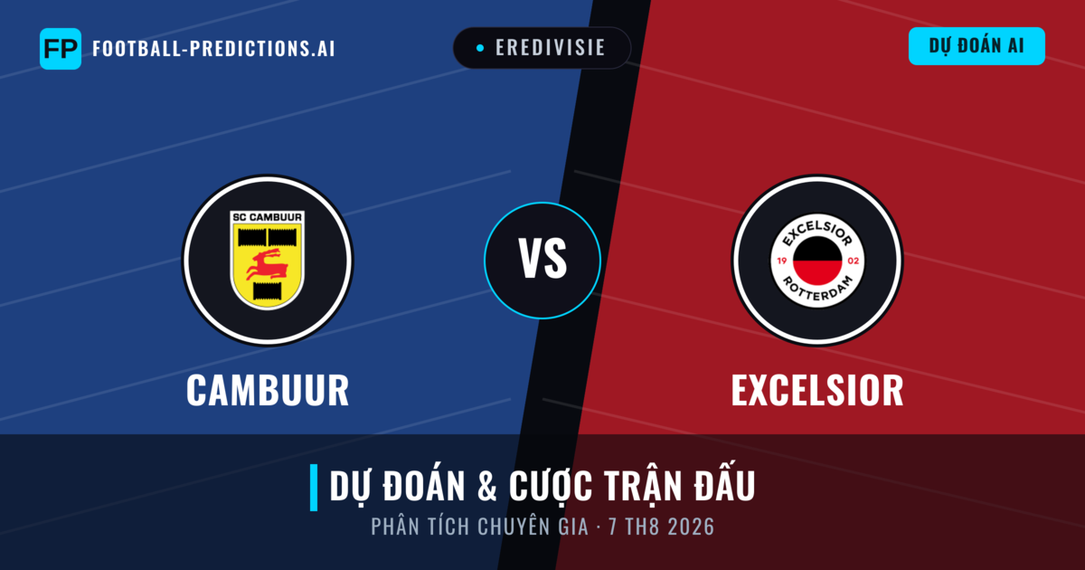 Cambuur vs Excelsior — dự đoán và xem trước trận đấu