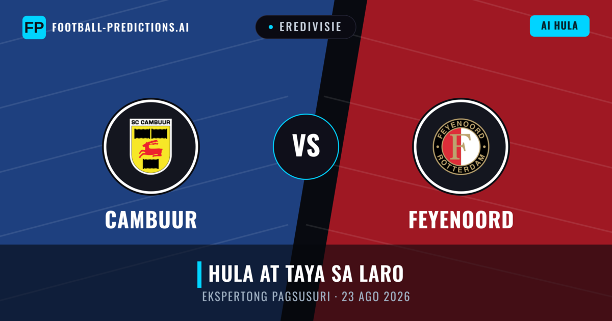 Cambuur vs Feyenoord — hula at preview ng laban