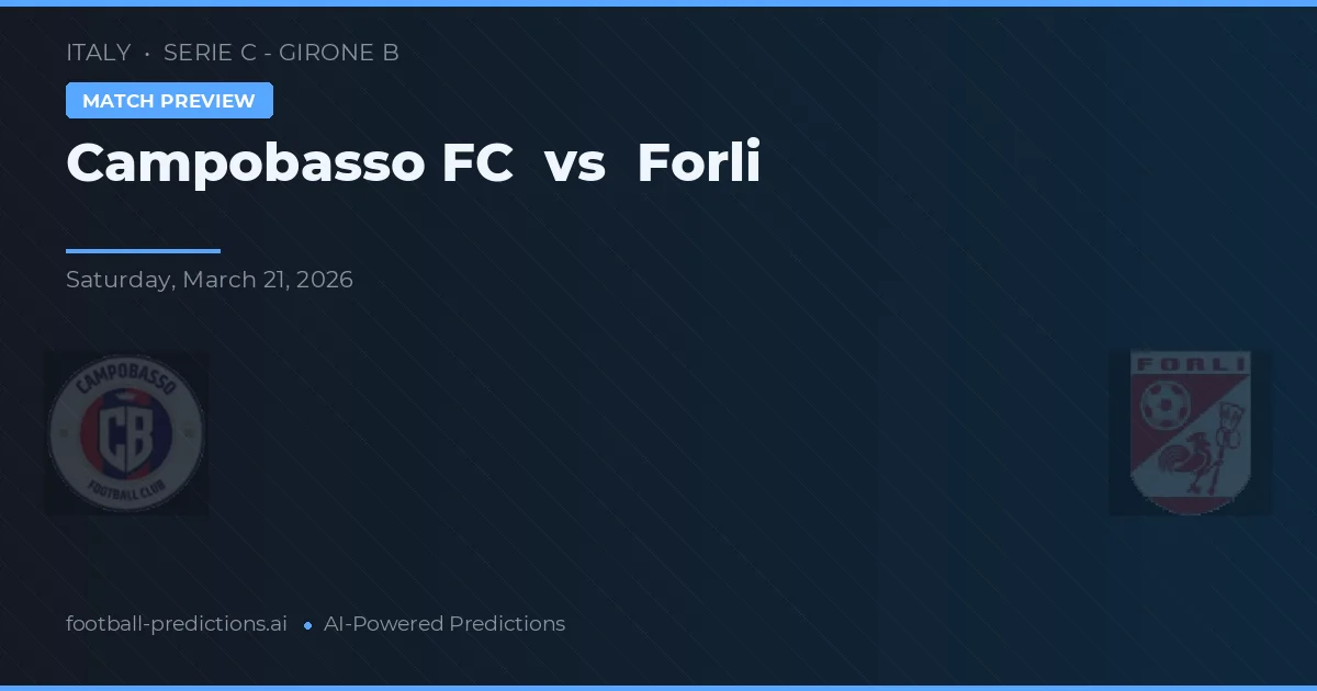 Campobasso vs Forlì — pronostico e anteprima del match