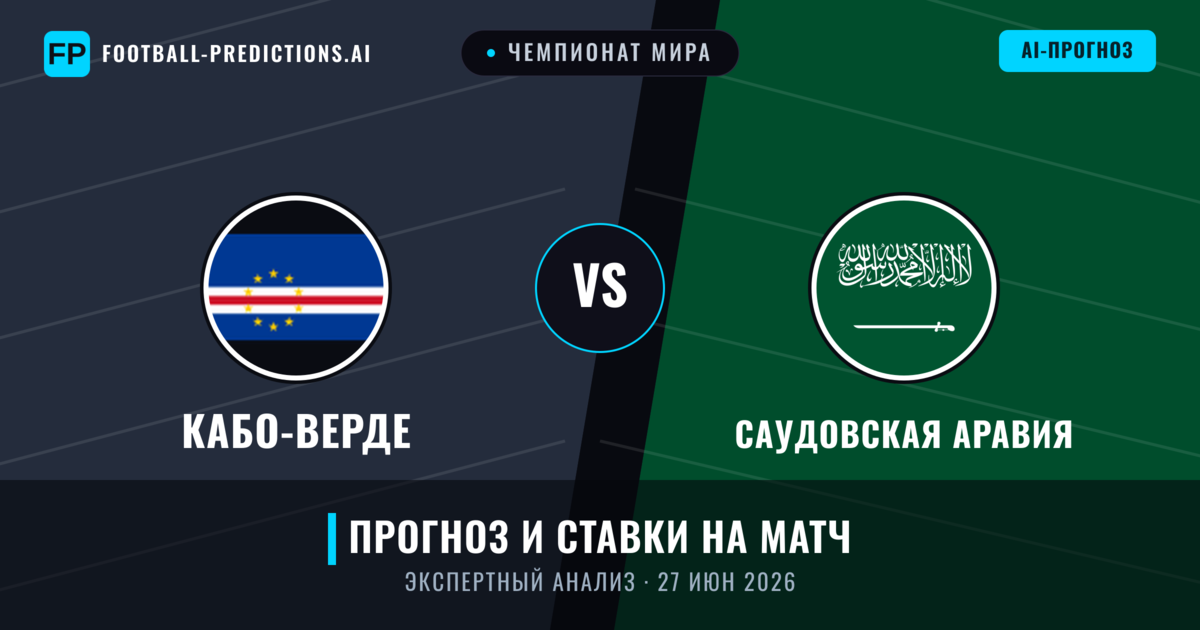 Кабо-Верде – Саудовская Аравия — прогноз и превью матча