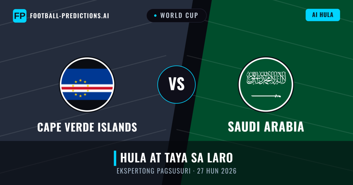 Cape Verde Islands vs Saudi Arabia — hula at preview ng laban