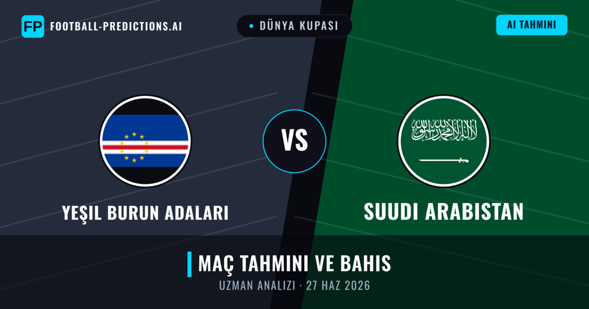 Yeşil Burun Adaları - Suudi Arabistan — maç tahmini ve önizleme