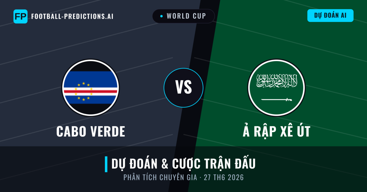 Cabo Verde vs Ả Rập Xê Út — dự đoán và xem trước trận đấu