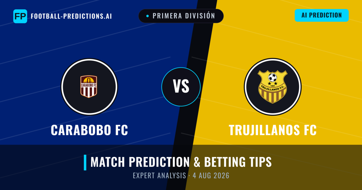 Carabobo FC vs Trujillanos FC — match prediction & preview