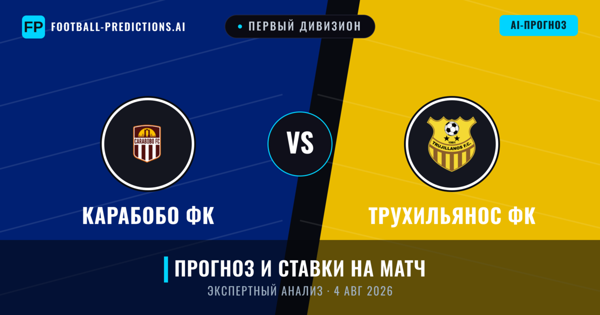 Карабобо ФК – Трухильянос ФК — прогноз и превью матча
