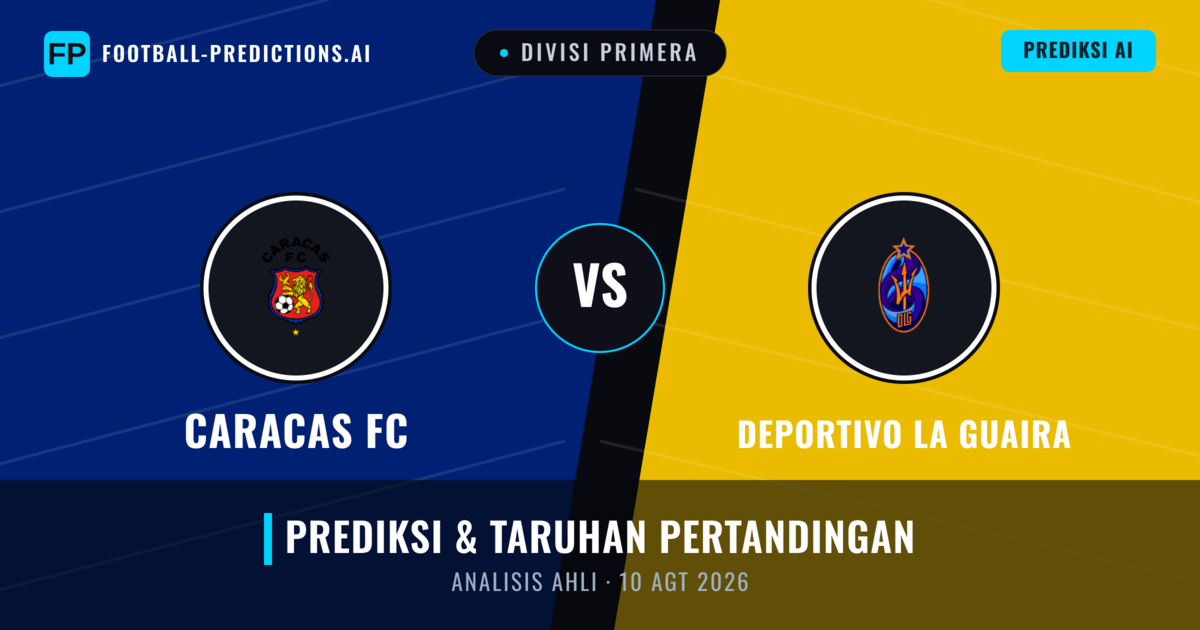 Caracas FC vs Deportivo La Guaira — prediksi dan pratinjau pertandingan