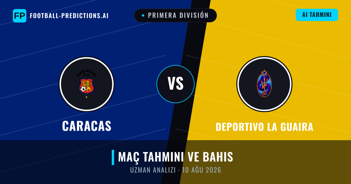 Caracas - Deportivo La Guaira — maç tahmini ve önizleme