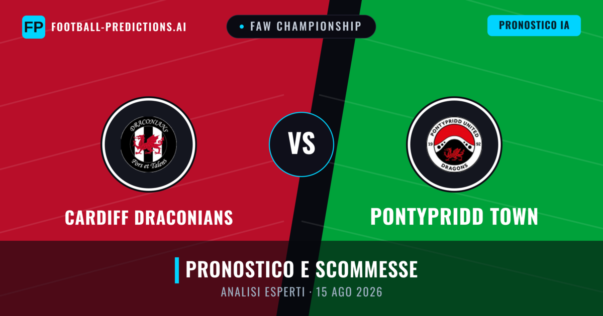 Cardiff Draconians vs Pontypridd Town — pronostico e anteprima del match