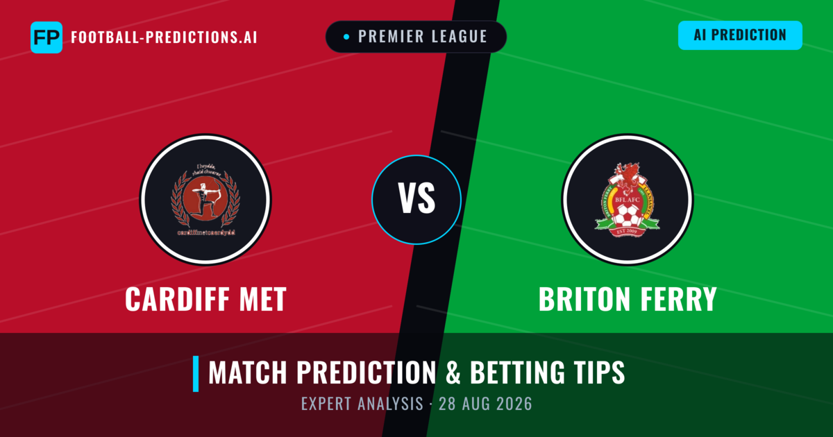 Cardiff MET vs Briton Ferry — match prediction & preview
