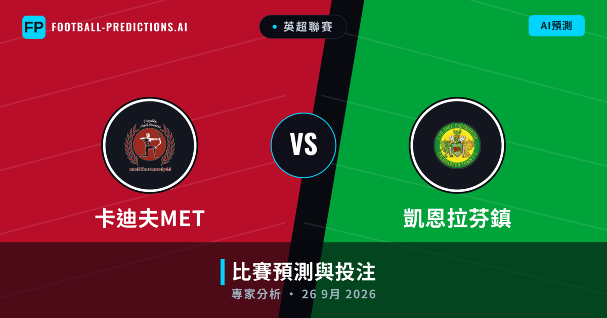 卡迪夫MET vs 凱恩拉芬鎮 — 比赛预测和前瞻
