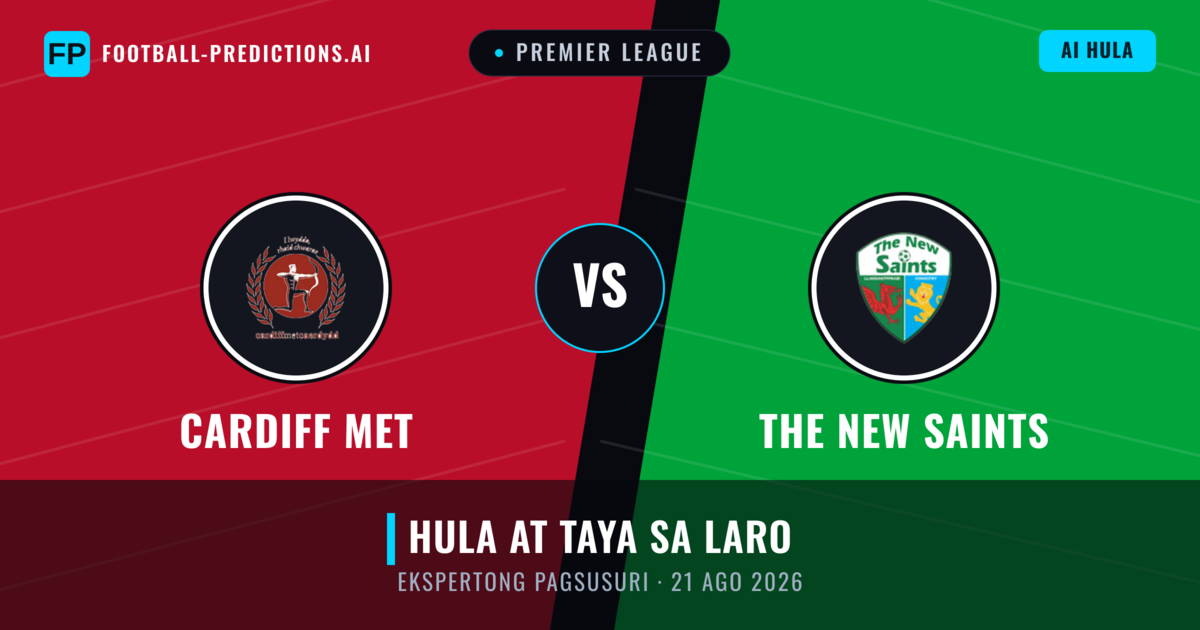 Cardiff MET vs The New Saints — hula at preview ng laban