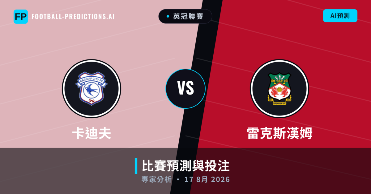 卡迪夫 vs 雷克斯漢姆 — 比赛预测和前瞻