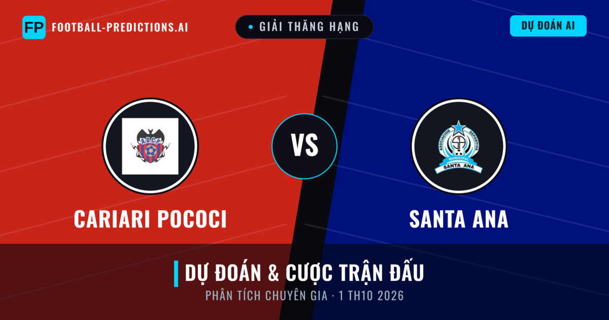 Cariari Pococi vs Santa Ana — dự đoán và xem trước trận đấu