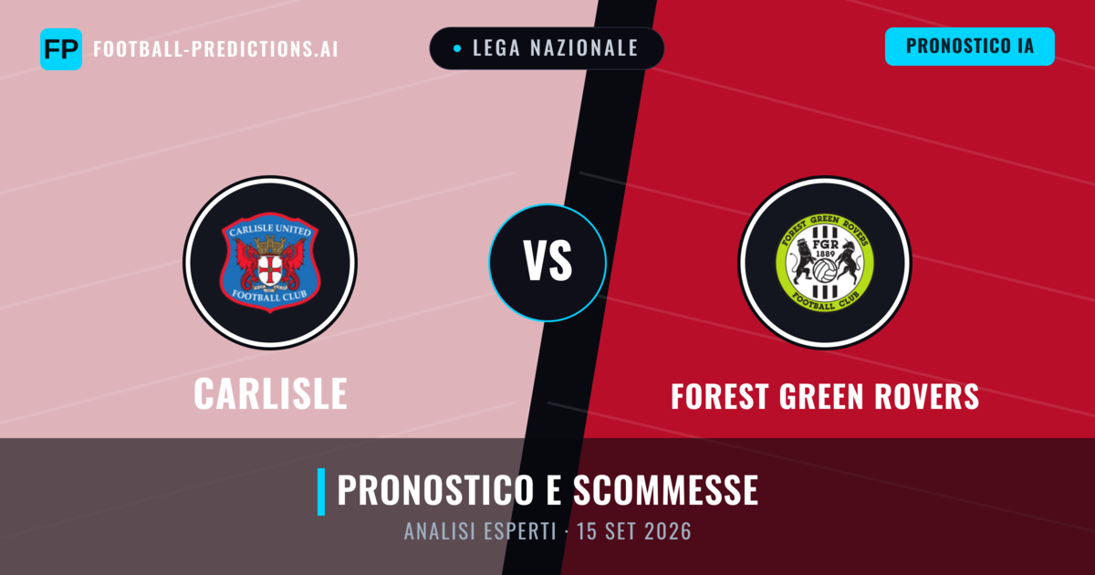 Carlisle vs Forest Green Rovers — pronostico e anteprima del match