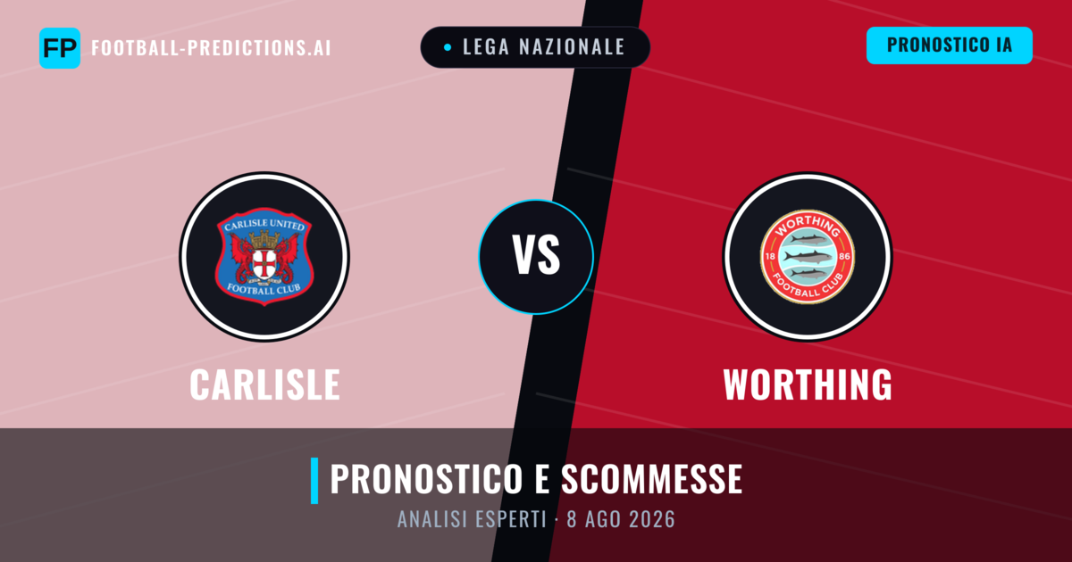 Carlisle vs Worthing — pronostico e anteprima del match