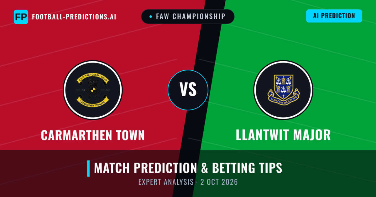 Carmarthen Town vs Llantwit Major — match prediction & preview