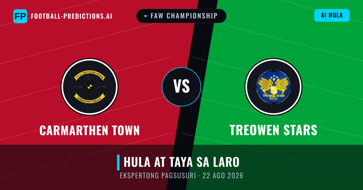 Carmarthen Town vs Treowen Stars — hula at preview ng laban