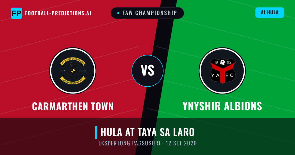 Carmarthen Town vs Ynyshir Albions — hula at preview ng laban
