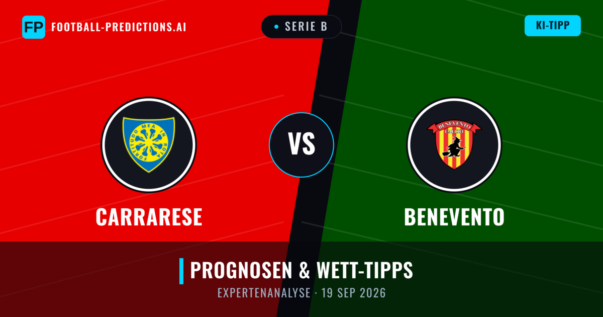 Carrarese vs Benevento — Prognose und Spielvorschau