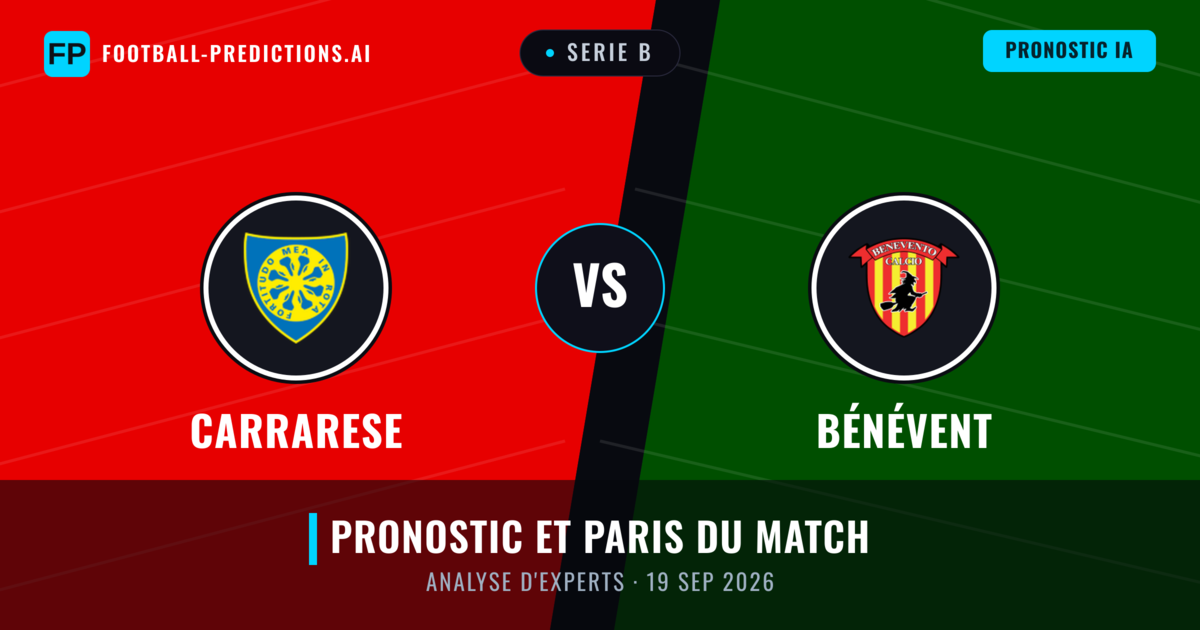 Carrarese vs Bénévent — pronostic et avant-match