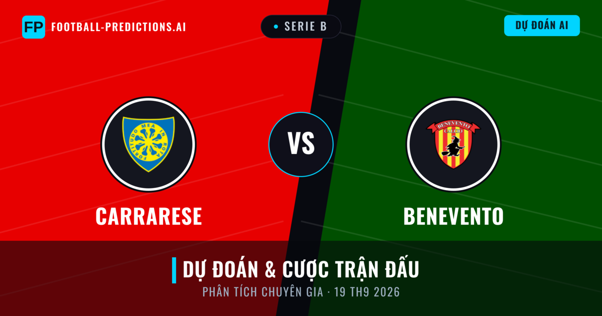 Carrarese vs Benevento — dự đoán và xem trước trận đấu