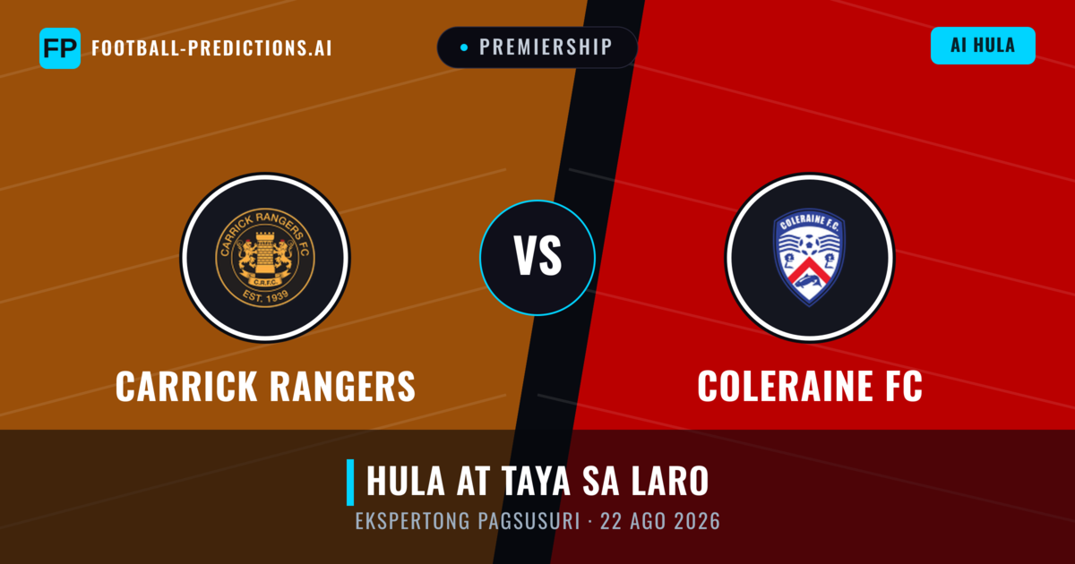 Carrick Rangers vs Coleraine FC — hula at preview ng laban