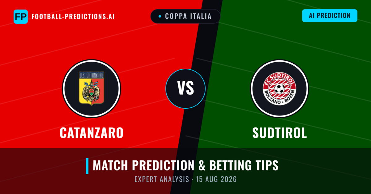 Catanzaro vs Sudtirol — match prediction & preview