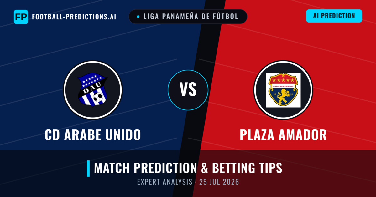 CD Arabe Unido vs Plaza Amador — match prediction & preview