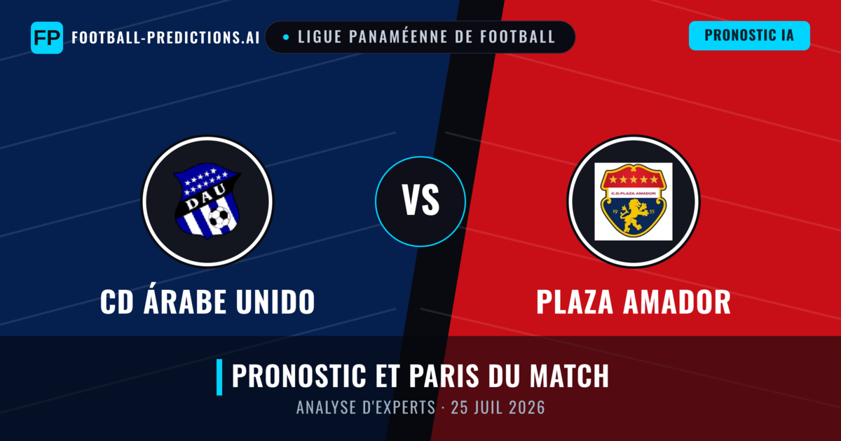 CD Árabe Unido vs Plaza Amador — pronostic et avant-match