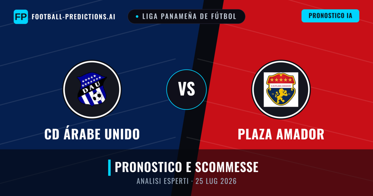 CD Árabe Unido vs Plaza Amador — pronostico e anteprima del match