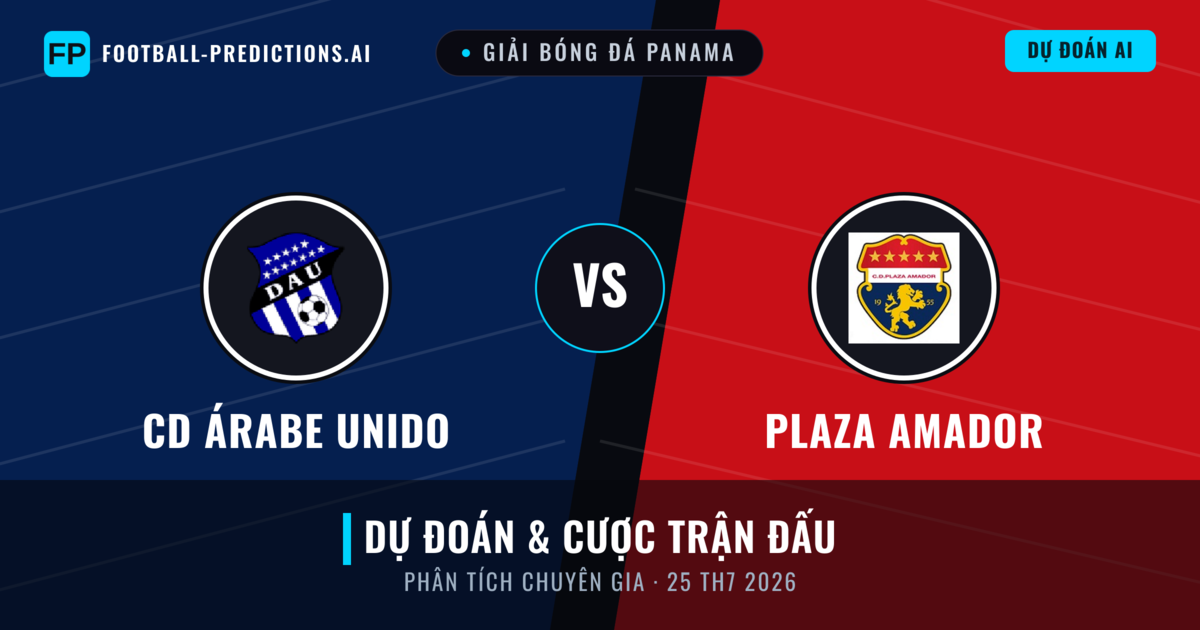 CD Árabe Unido vs Plaza Amador — dự đoán và xem trước trận đấu