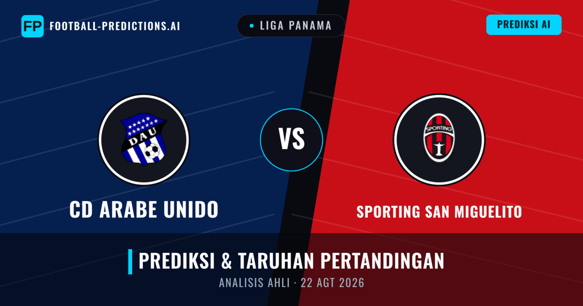 CD Arabe Unido vs Sporting San Miguelito — prediksi dan pratinjau pertandingan