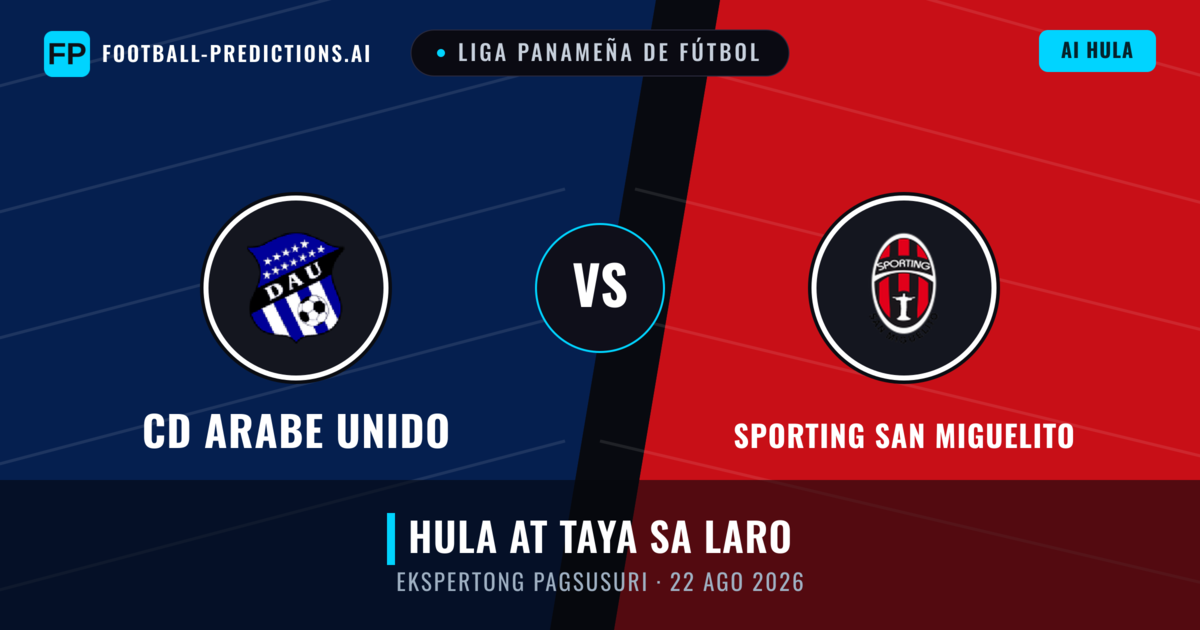 CD Arabe Unido vs Sporting San Miguelito — hula at preview ng laban