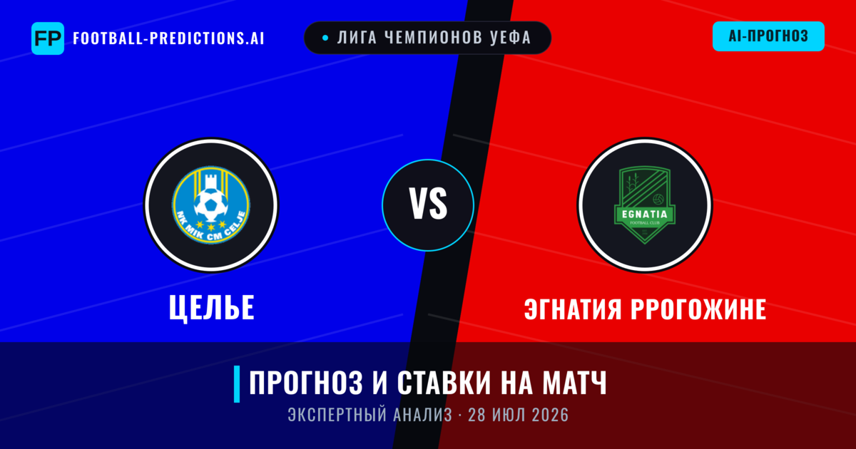 Целье – Эгнатия Ррогожине — прогноз и превью матча