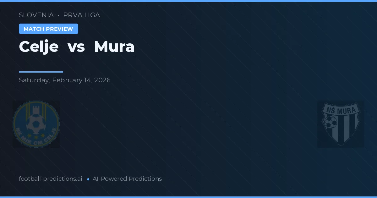 Celje vs Mura — pronostic et avant-match