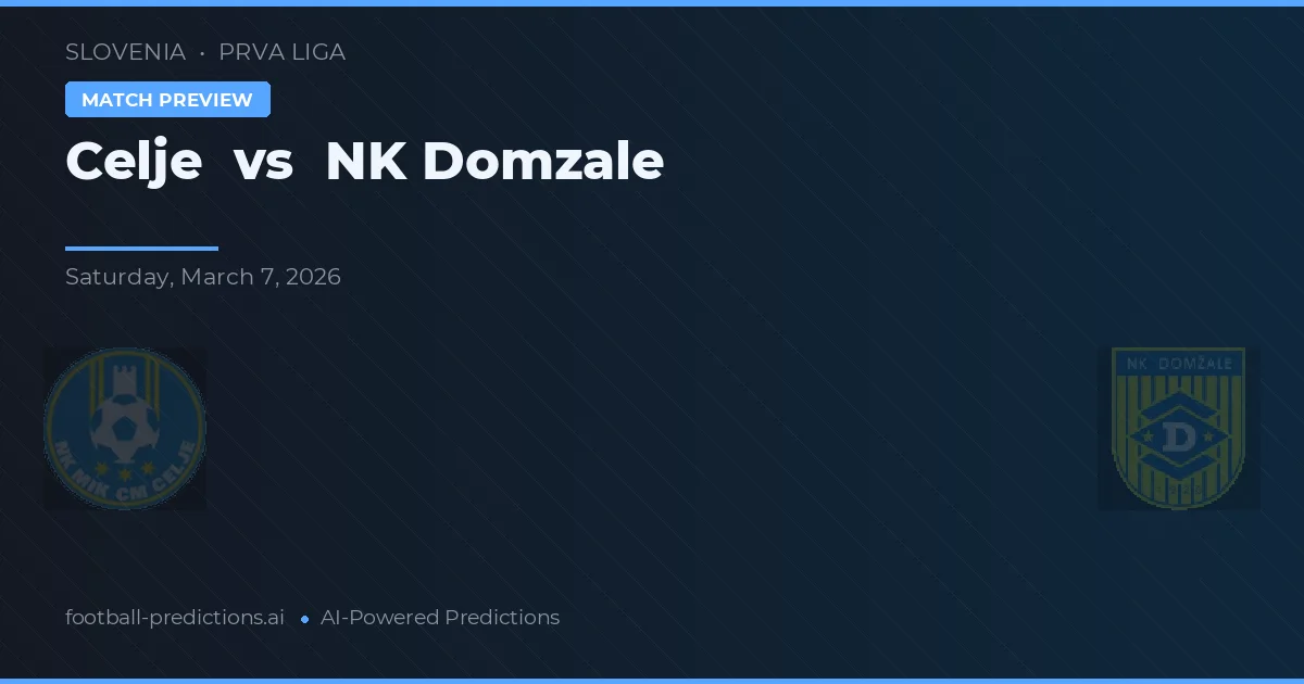 Celje vs NK Domzale — hula at preview ng laban