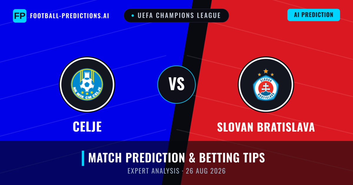 Celje vs Slovan Bratislava — match prediction & preview