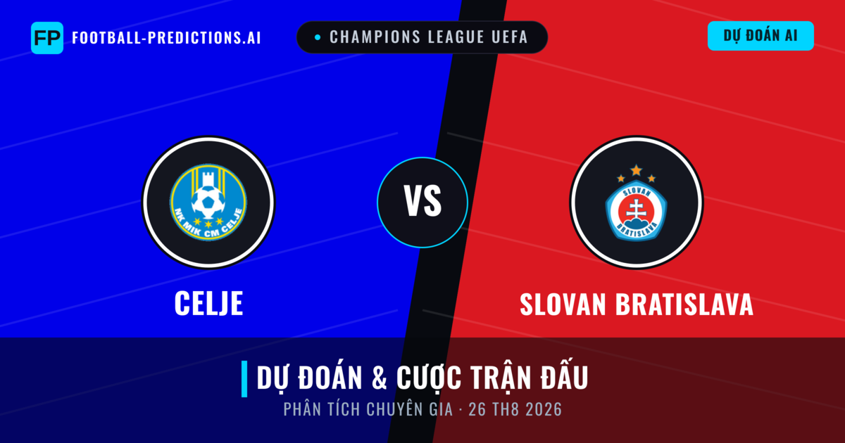Celje vs Slovan Bratislava — dự đoán và xem trước trận đấu