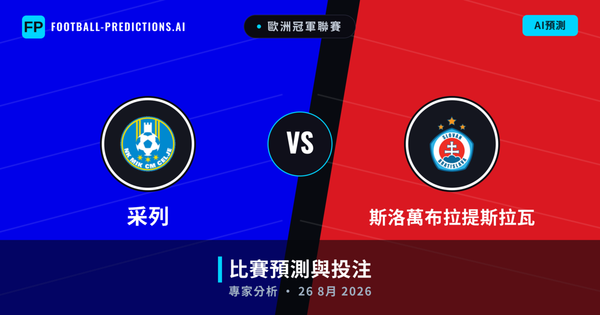 采列 vs 斯洛萬布拉提斯拉瓦 — 比赛预测和前瞻