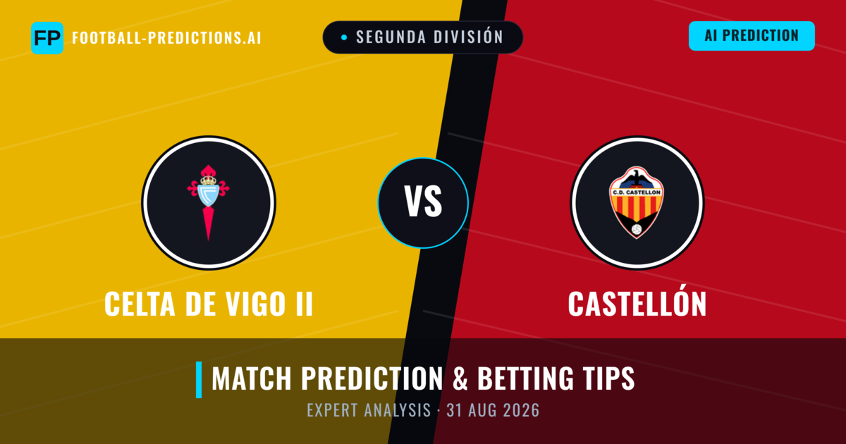 Celta de Vigo II vs Castellón — match prediction & preview