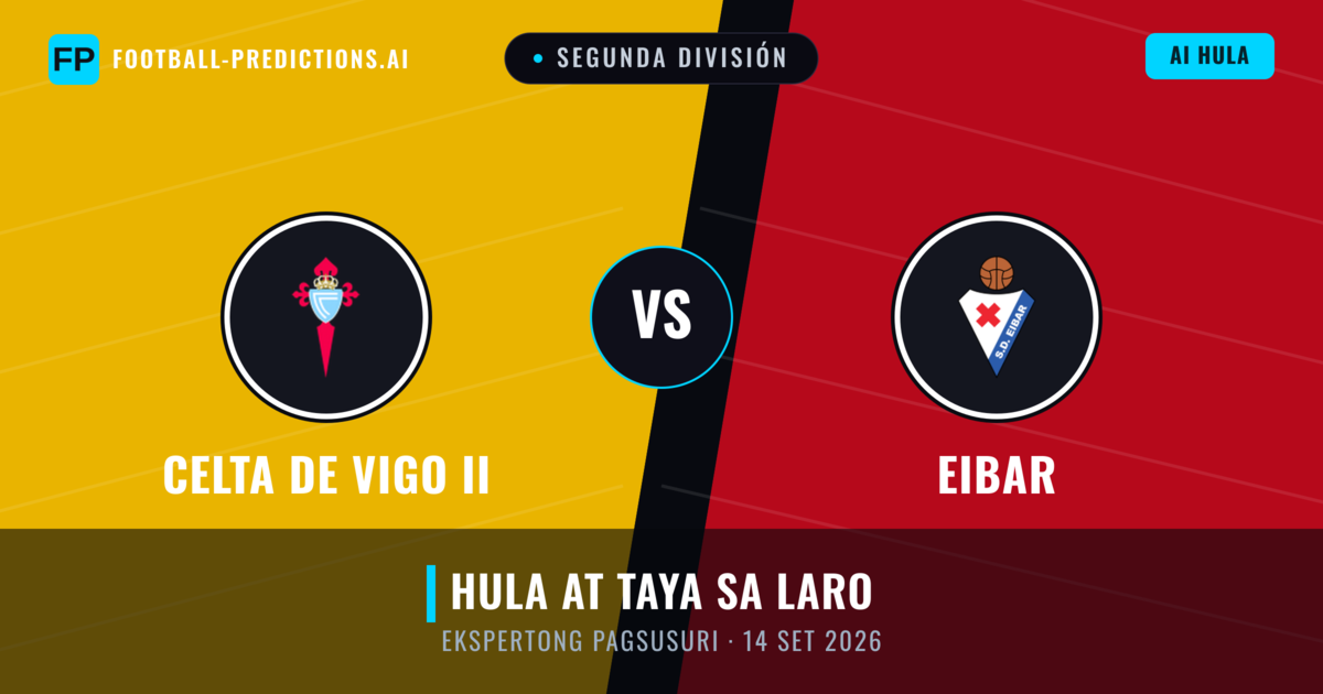 Celta de Vigo II vs Eibar — hula at preview ng laban