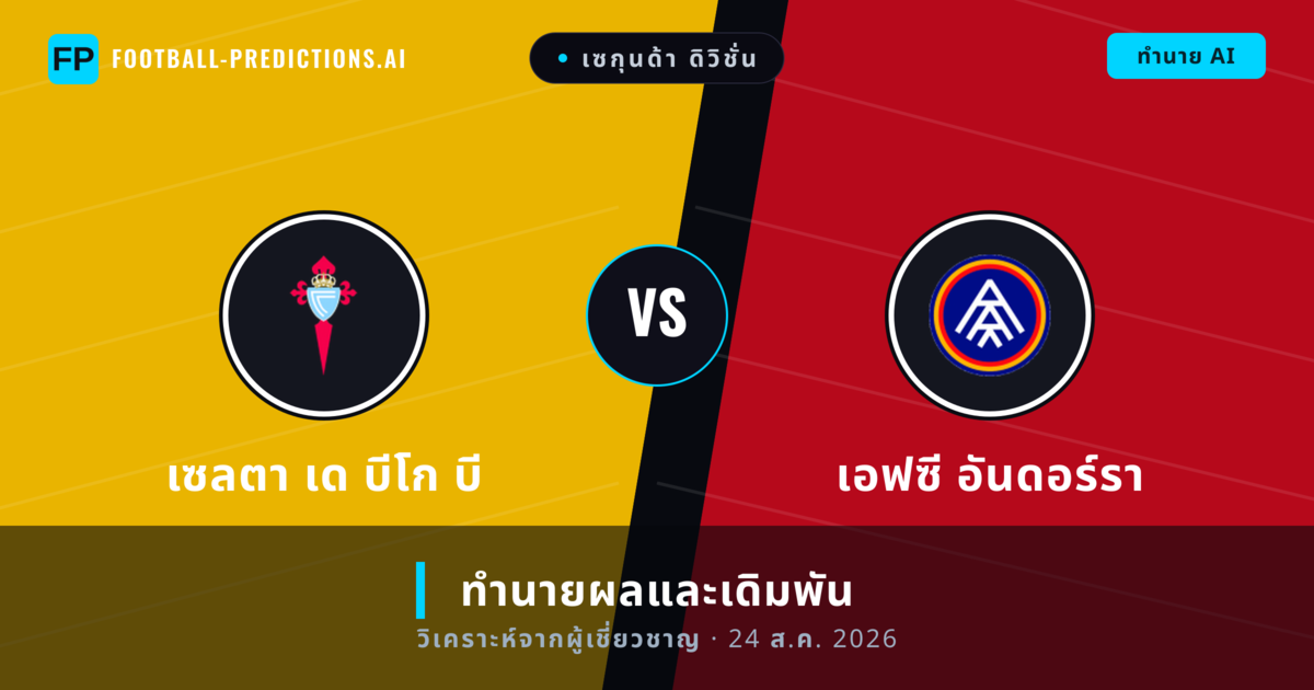 เซลตา เด บีโก บี พบ เอฟซี อันดอร์รา — ทำนายผลและพรีวิวการแข่งขัน