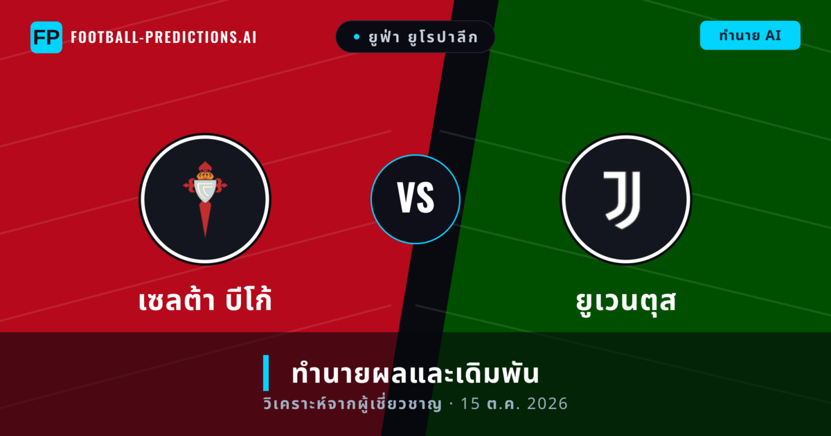 เซลต้า บีโก้ พบ ยูเวนตุส — ทำนายผลและพรีวิวการแข่งขัน