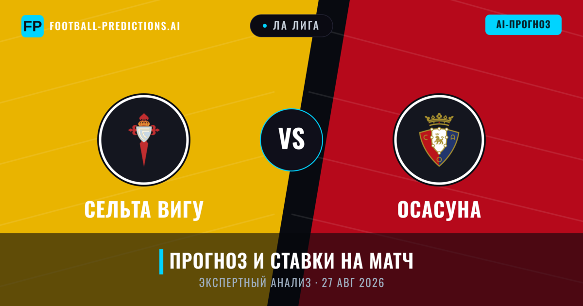 Сельта Вигу – Осасуна — прогноз и превью матча