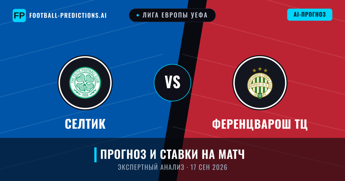 Селтик – Ференцварош ТЦ — прогноз и превью матча