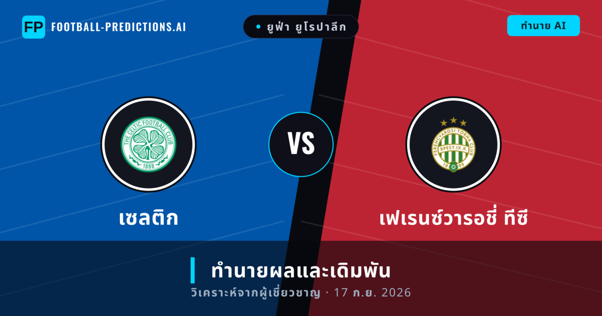 เซลติก พบ เฟเรนซ์วารอชี่ ทีซี — ทำนายผลและพรีวิวการแข่งขัน