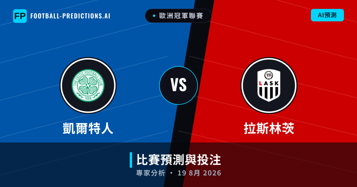 凱爾特人 vs 拉斯林茨 — 比赛预测和前瞻