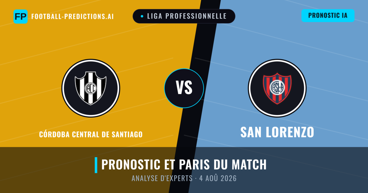 Córdoba Central de Santiago vs San Lorenzo — pronostic et avant-match